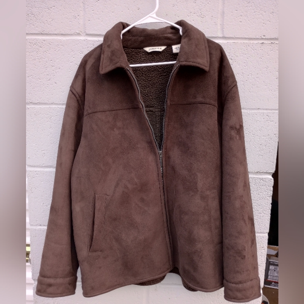 St. John's Bay Brown Lightweight Fleece Jacket